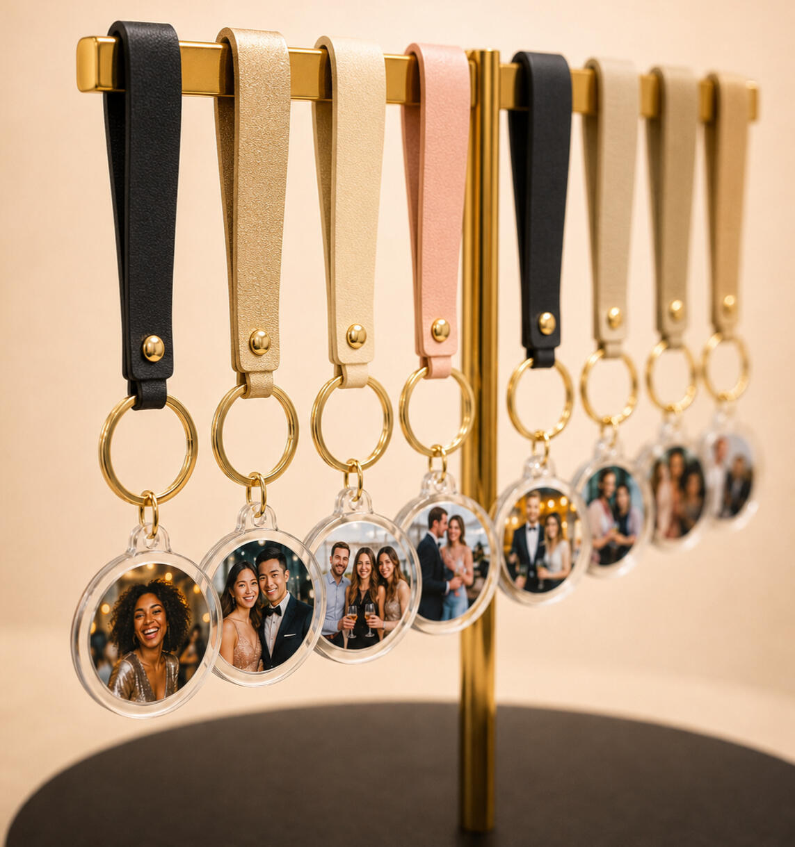 Keychain Keepsake Personalized photo keychain keepsakes with custom event branding